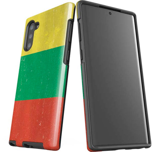Lithuania Flag Distressed Galaxy Note 10 Pro Case
