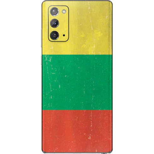 Lithuania Flag Distressed Galaxy Note20 5G Skin
