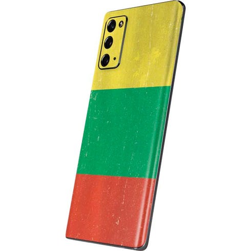 Lithuania Flag Distressed Galaxy Note20 5G Skin