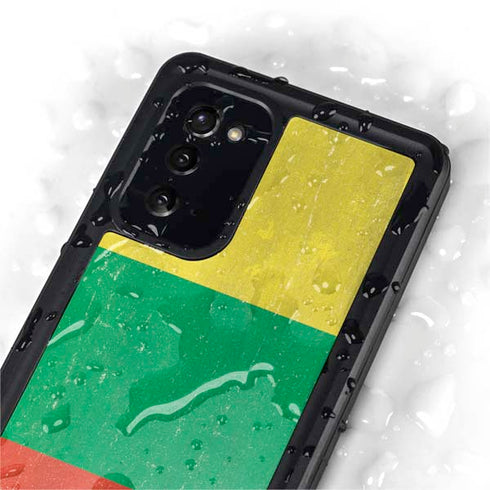 Lithuania Flag Distressed Galaxy Note20 5G Waterproof Case