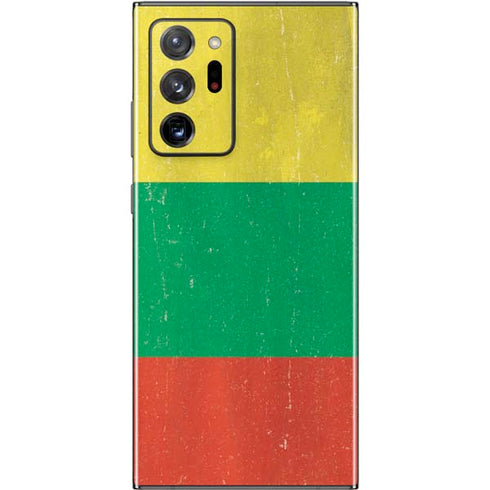Lithuania Flag Distressed Galaxy Note20 Ultra 5G Skin