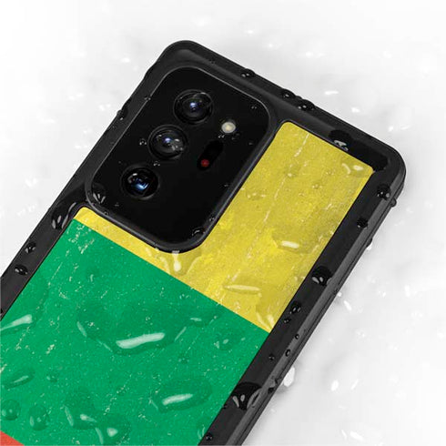 Lithuania Flag Distressed Galaxy Note20 Ultra 5G Waterproof Case