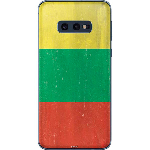 Lithuania Flag Distressed Galaxy S10e Skin