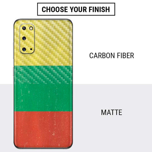 Lithuania Flag Distressed Galaxy S20 Skin