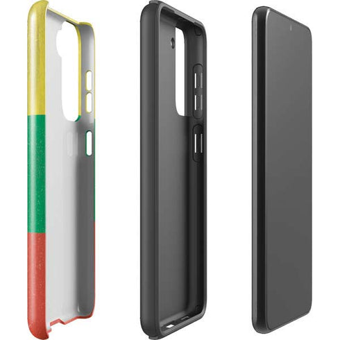 Lithuania Flag Distressed Galaxy S21 Plus 5G Pro Case