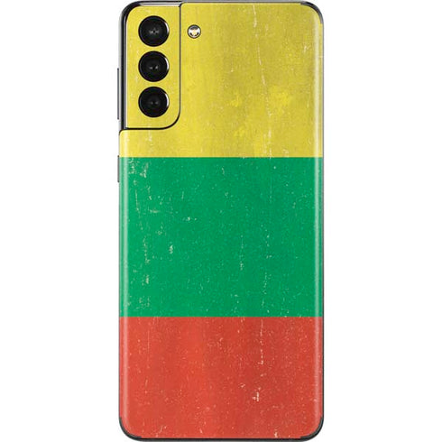 Lithuania Flag Distressed Galaxy S21 Plus 5G Skin