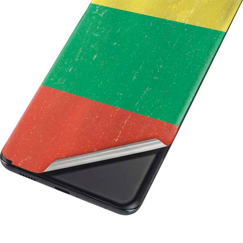 Lithuania Flag Distressed Galaxy S21 Plus 5G Skin