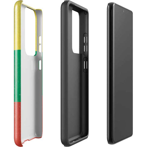Lithuania Flag Distressed Galaxy S21 Ultra 5G Pro Case