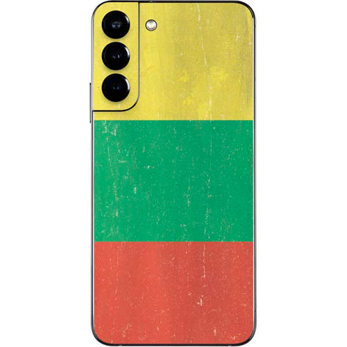 Lithuania Flag Distressed Galaxy S22 Plus Skin