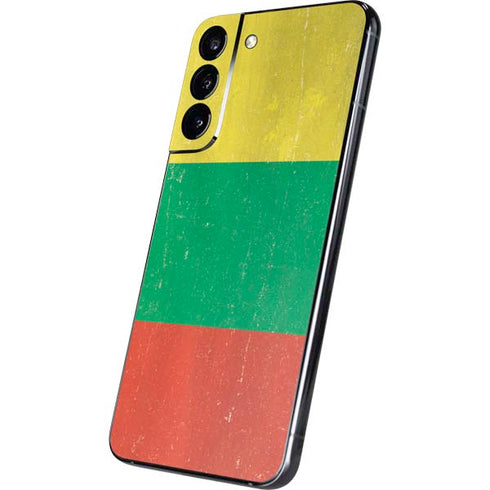 Lithuania Flag Distressed Galaxy S22 Plus Skin