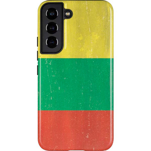 Lithuania Flag Distressed Galaxy S22 Pro Case