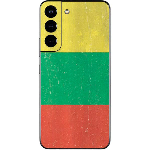 Lithuania Flag Distressed Galaxy S22 Skin