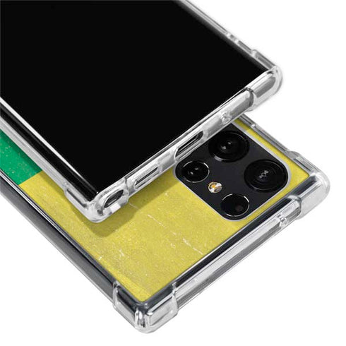 Lithuania Flag Distressed Galaxy S22 Ultra Clear Case