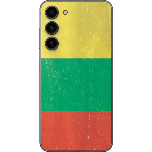 Lithuania Flag Distressed Galaxy S23 Plus Skin
