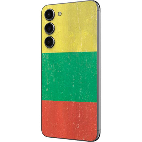 Lithuania Flag Distressed Galaxy S23 Plus Skin