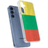 Lithuania Flag Distressed Galaxy S24 Clear Case