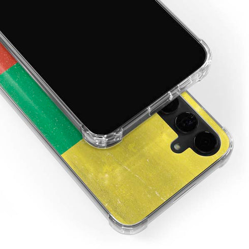 Lithuania Flag Distressed Galaxy S24 Plus Clear Case