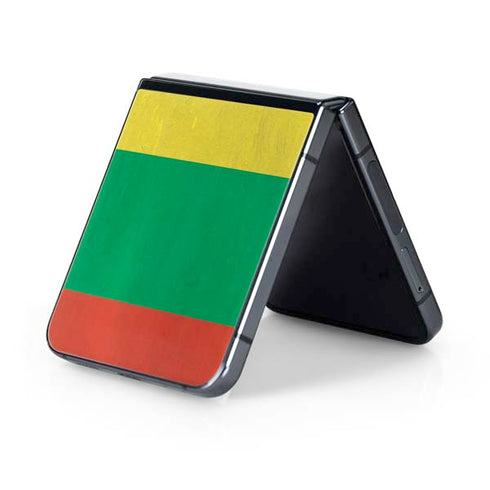 Lithuania Flag Distressed Galaxy Z Flip5 5G Skin