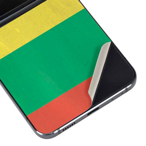 Lithuania Flag Distressed Galaxy Z Flip5 5G Skin