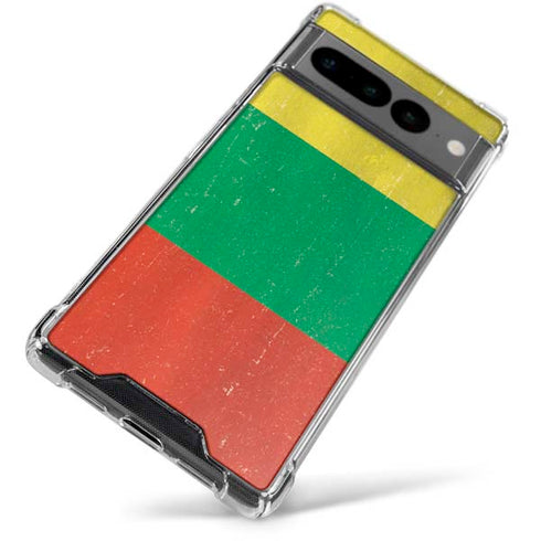 Lithuania Flag Distressed Google Pixel 7 Pro Clear Case