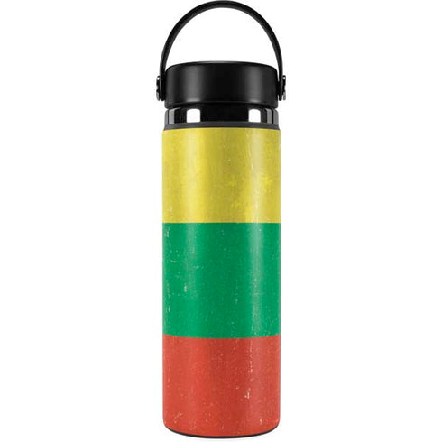 Lithuania Flag Distressed Hydro Flask 20oz Wide Mouth Skin