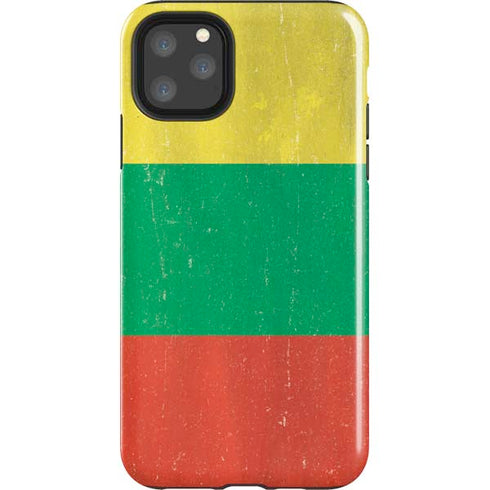 Lithuania Flag Distressed iPhone 11 Pro Max Impact Case