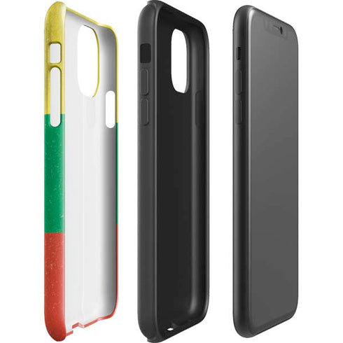Lithuania Flag Distressed iPhone 11 Pro Max Impact Case