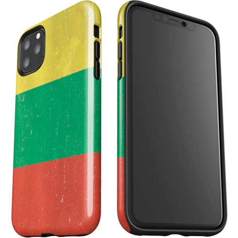 Lithuania Flag Distressed iPhone 11 Pro Max Impact Case