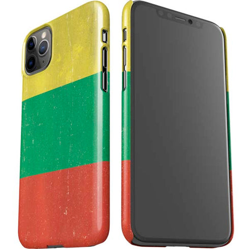 Lithuania Flag Distressed iPhone 11 Pro Max Lite Case