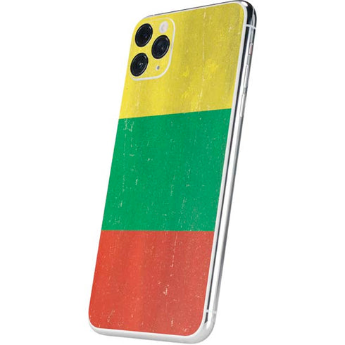 Lithuania Flag Distressed iPhone 11 Pro Max Skin