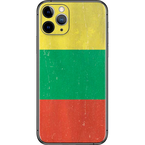 Lithuania Flag Distressed iPhone 11 Pro Skin