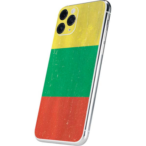 Lithuania Flag Distressed iPhone 11 Pro Skin