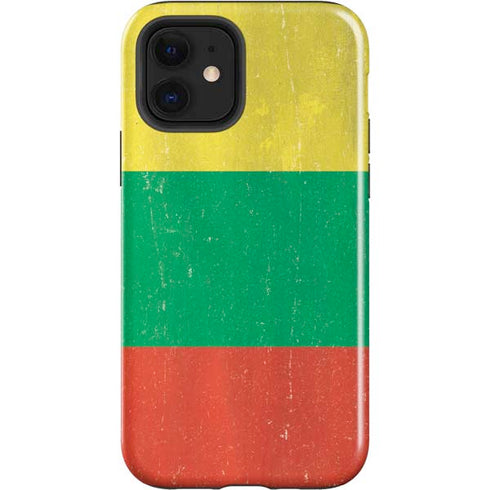 Lithuania Flag Distressed iPhone 12 Impact Case