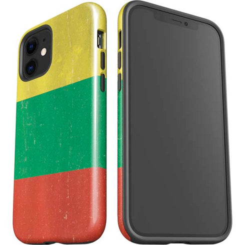 Lithuania Flag Distressed iPhone 12 Impact Case