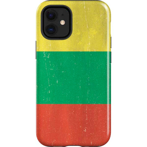 Lithuania Flag Distressed iPhone 12 Mini Impact Case
