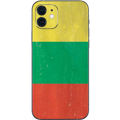 Lithuania Flag Distressed iPhone 12 Mini Skin