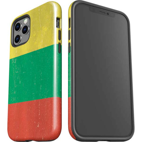 Lithuania Flag Distressed iPhone 12 Pro Impact Case