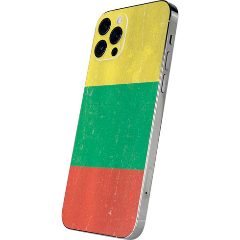 Lithuania Flag Distressed iPhone 12 Pro Max Skin