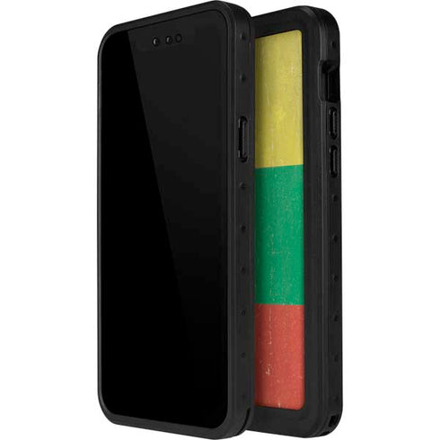 Lithuania Flag Distressed iPhone 13 Mini Waterproof Case