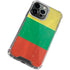 Lithuania Flag Distressed iPhone 13 Pro Max Clear Case