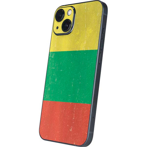 Lithuania Flag Distressed iPhone 14 Skin