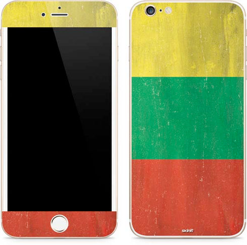 Lithuania Flag Distressed iPhone 6/6s Plus Skin