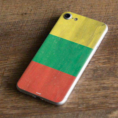 Lithuania Flag Distressed iPhone 7 Skin