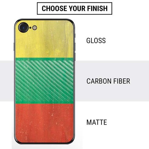 Lithuania Flag Distressed iPhone SE (2nd & 3rd Gen) Skin