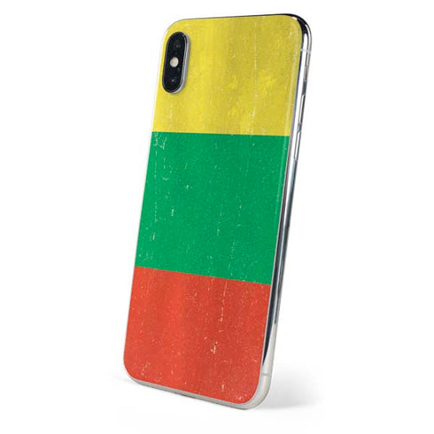 Lithuania Flag Distressed iPhone XS Skin