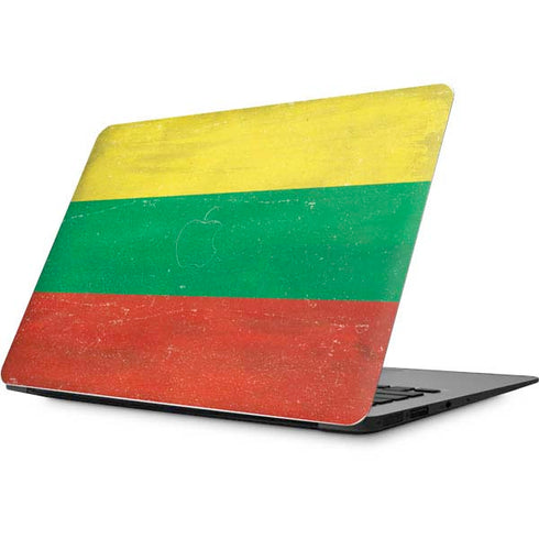 Lithuania Flag Distressed Apple MacBook Skin