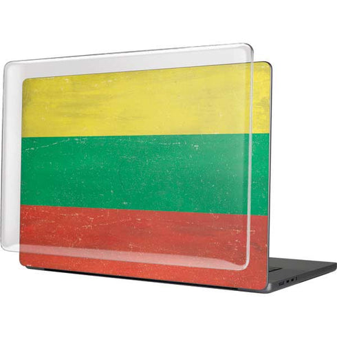 Lithuania Flag Distressed MacBook Pro 16in (2021-25) Case plus Skin