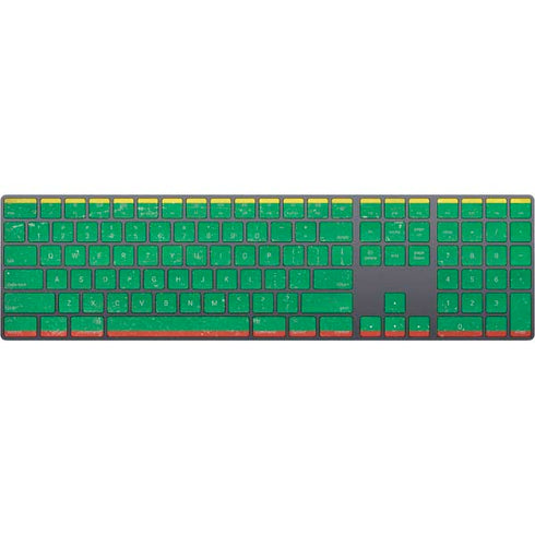 Lithuania Flag Distressed Magic Keyboard with Numeric Keypad Skin