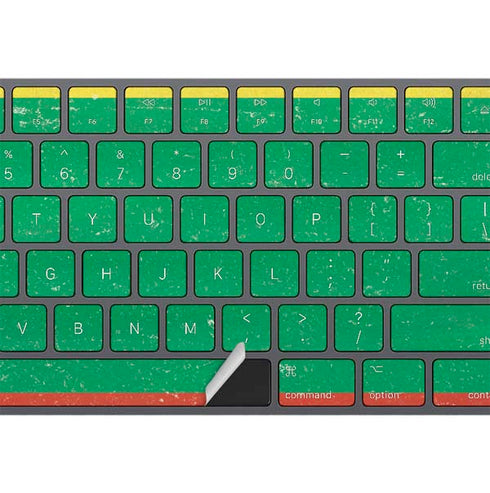 Lithuania Flag Distressed Magic Keyboard with Numeric Keypad Skin