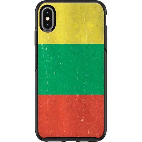 Lithuania Flag Distressed Otterbox Symmetry iPhone Skin